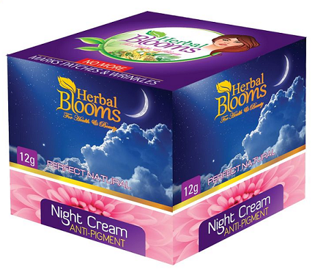 WHITENING CREAM and FACE CREAM ,NIGHT CREAM - HERBAL BLOOMS NIGHT CREAM PIGMENTATATION 12G